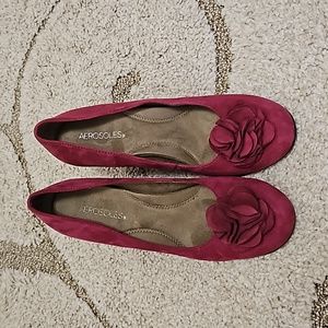 Aerosoles Plumbrella Suede Wedges